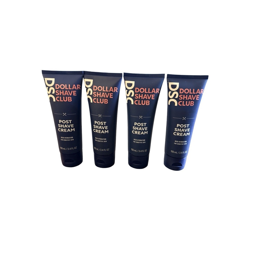 Lot 4 DSC Dollar Shave Club Post Shave Cream Hydration, Sensitive Skin 3.4 fl oz